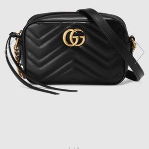 Authentic cute black gucci bag